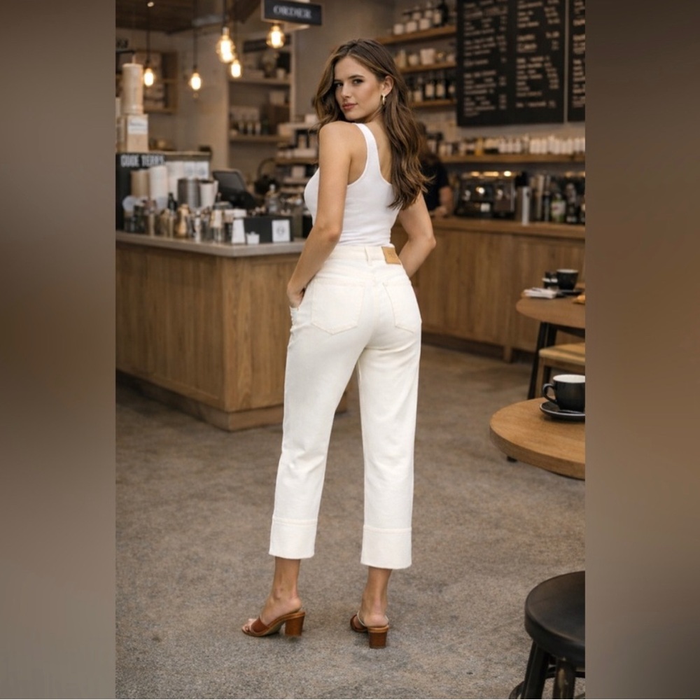 Frye | White Crop Jeans